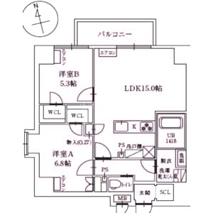 LEGALAND+ ABENOSANMEICHOの間取り図