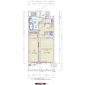プレサンス十条凛華の間取り図