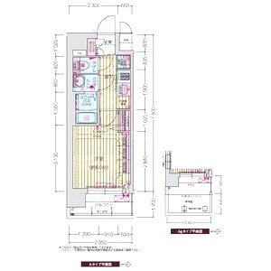 プレサンス十条凛華の間取り図