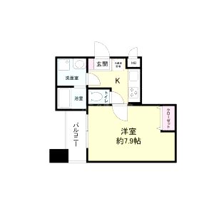 サムティ阿波座Lussoの間取り図