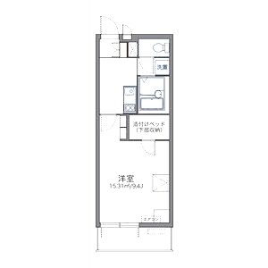 レオパレスMARUTO京田辺の間取り図