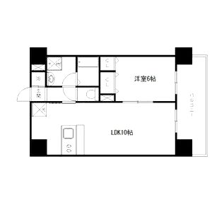 CITY SPIRE新神戸の間取り図