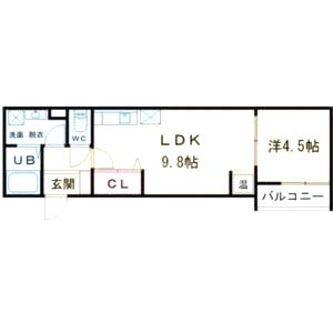 アート小若江の間取り図