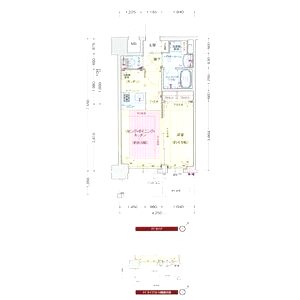 プレサンスOSAKA DOMECITYワンダーの間取り図