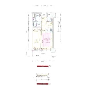 プレサンスOSAKA DOMECITYワンダーの間取り図
