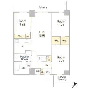 ツナマヨレジデンスの間取り図
