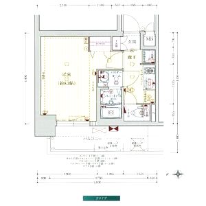 プレサンス大手前ピリオドの間取り図