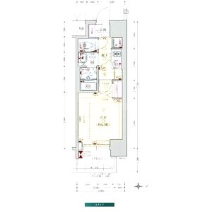 プレサンス大手前ピリオドの間取り図
