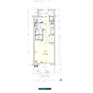 プレサンス大手前ピリオドの間取り図