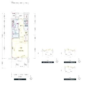 プレサンス玉造駅前の間取り図