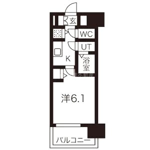 プレサンス玉造駅前の間取り図