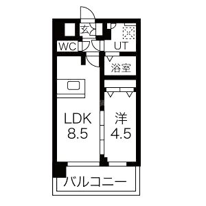 プレサンス玉造駅前の間取り図