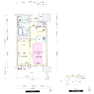 プレサンス玉造駅前の間取り図