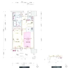 プレサンス玉造駅前の間取り図
