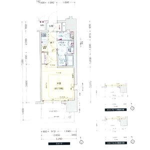 プレサンス玉造駅前の間取り図