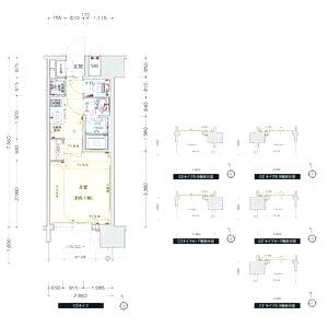 プレサンス玉造駅前の間取り図