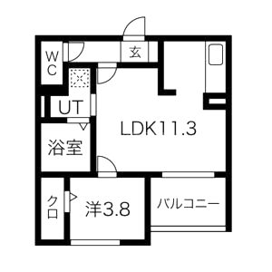 D-ROOM葛野大路御池の間取り図