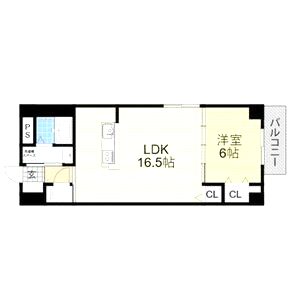 フリーディオ堺BLDの間取り図