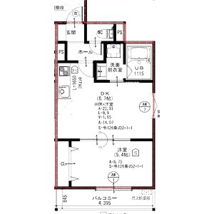 アート総持寺駅前の間取り図