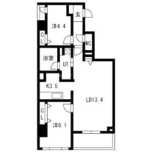 Mare 京都一条の間取り図