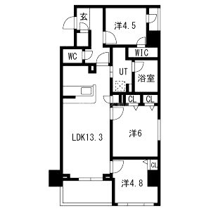 Mare 京都一条の間取り図