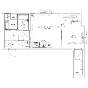 Louis Apartment 長瀬ノールの間取り図