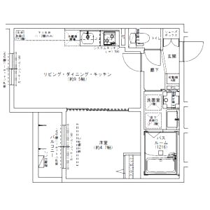 Louis Apartment 長瀬ノールの間取り図