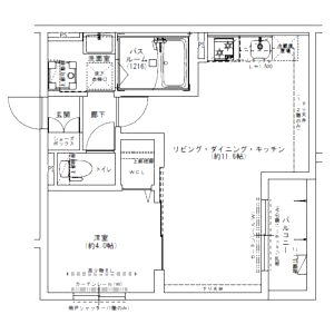 Louis Apartment 長瀬ノールの間取り図