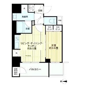 プレサンスロジェ天王寺真田山公園の間取り図
