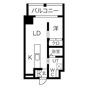 アイボリーポワント難波WESTの間取り図