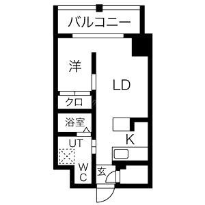 アイボリーポワント難波WESTの間取り図