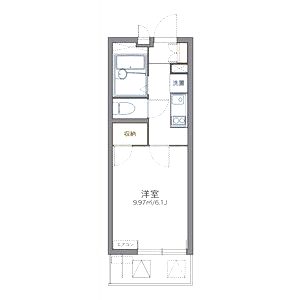 レオパレスウォーターウェーブの間取り図