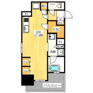 ザ・大阪レジデンス備後町の間取り図