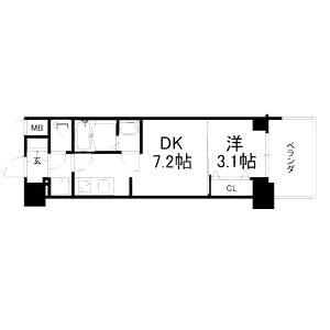 アドバンス神戸レイソレの間取り図