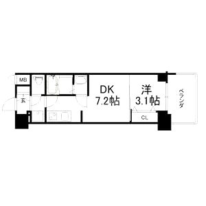 アドバンス神戸レイソレの間取り図