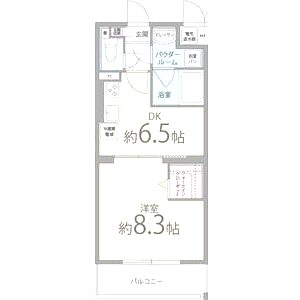 ラ フィーヌ フジの間取り図