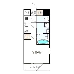 エスリードレジデンス梅田フロントの間取り図