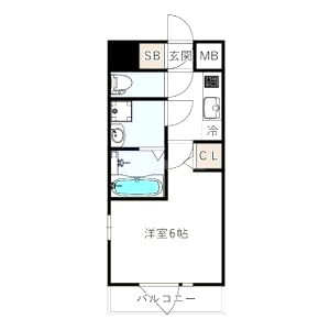 エスリードレジデンス梅田フロントの間取り図