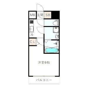 エスリードレジデンス梅田フロントの間取り図