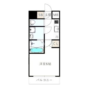 エスリードレジデンス梅田フロントの間取り図