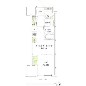 ザ・パークハビオ同心プレイスの間取り図