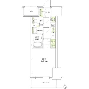 ザ・パークハビオ同心プレイスの間取り図