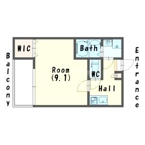 エステイトE桂川A棟の間取り図