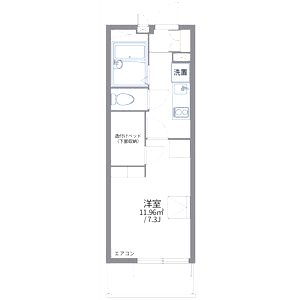 レオパレスシャンブル小林の間取り図