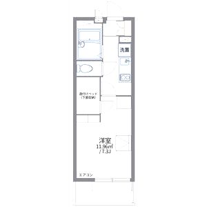 レオパレスシャンブル小林の間取り図