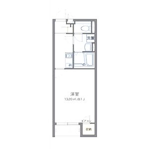 クレイノRYOGOKUYAIIの間取り図