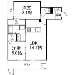 ShaMaison Feliciaの間取り図