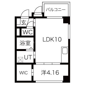 プラネシア東山三条の間取り図