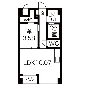 プラネシア東山三条の間取り図