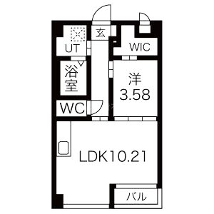 プラネシア東山三条の間取り図